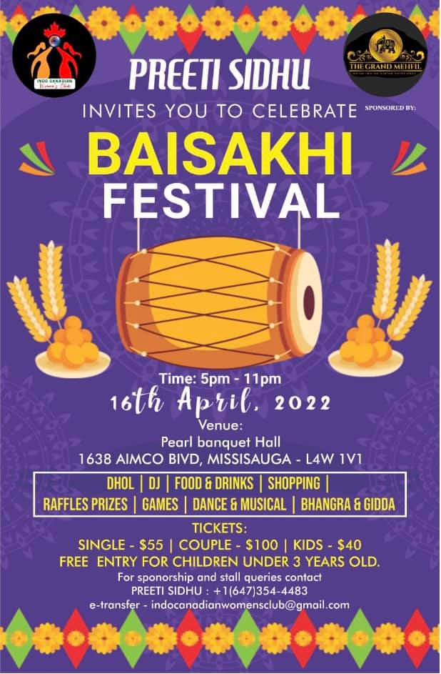 Baisakhi Festival IndoCanadian Women's Club IndianEverywhere